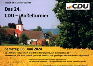 24. CDU-Boßelturnier in Egenstedt